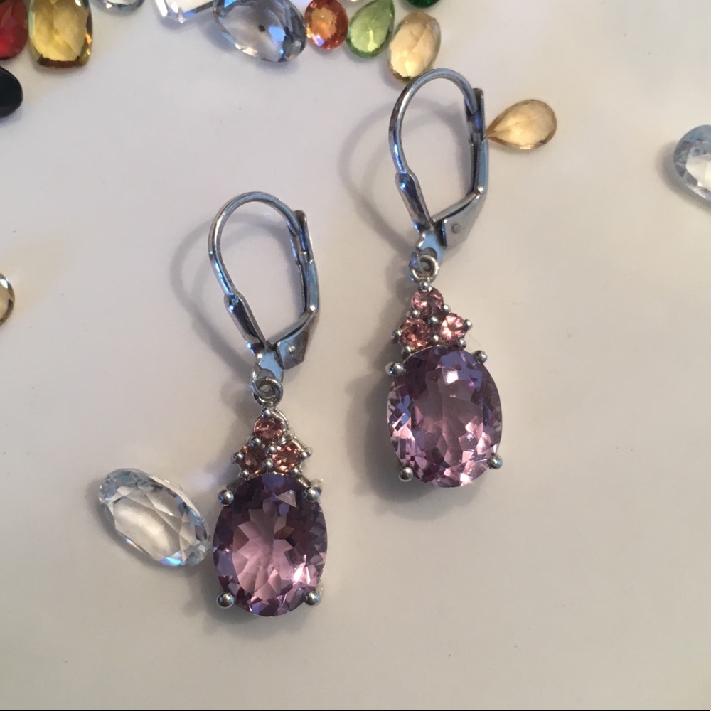 Genuine Rose De France & Pink Tourmaline Sterling